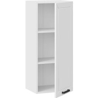 Шкаф навесной Трия Лорас 1ВВ4 с одной дверью (белый/холст белый) - Превью изображения №2 — Интернет-магазин Time-Shop