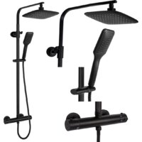 Душевая система  Rea Tom Black REA-P7101 - Превью изображения №1 — Интернет-магазин Time-Shop