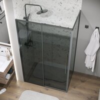 Душевой уголок Grossman Galaxy 100x90x195 120.K33.01.1090.42.10 (графит сатин/стекло тонированное) - Превью изображения №9 — Интернет-магазин Time-Shop