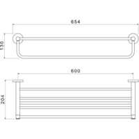Полка для полотенца Aquatek Европа AQ4115BG (золото) - Превью изображения №2 — Интернет-магазин Time-Shop