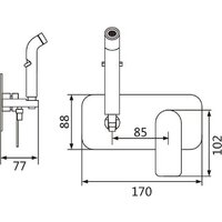 Гигиенический душ Shevanik S4105G - Превью изображения №2 — Интернет-магазин Time-Shop