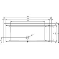 Ванна Riho Lugo 190x80 BT04 (с ножками) - Превью изображения №2 — Интернет-магазин Time-Shop