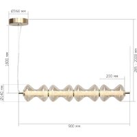 Припотолочная люстра ST Luce SL6136.223.01 - Превью изображения №5 — Интернет-магазин Time-Shop