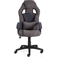 Игровое (геймерское) кресло TetChair Driver (флок/ткань, серый) - Превью изображения №5 — Интернет-магазин Time-Shop