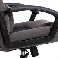 Игровое (геймерское) кресло TetChair Driver (флок/ткань, серый) - Превью изображения №9 — Интернет-магазин Time-Shop