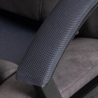 Игровое (геймерское) кресло TetChair Driver (флок/ткань, серый) - Превью изображения №10 — Интернет-магазин Time-Shop