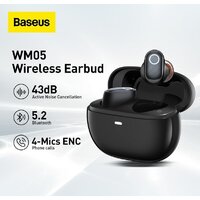 Наушники Baseus Bowie WM05 (белый) - Превью изображения №3 — Интернет-магазин Time-Shop