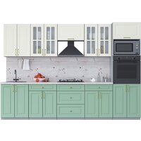 Интерлиния Мила Шато 3.0В (белый/мята/бискайская сосна)