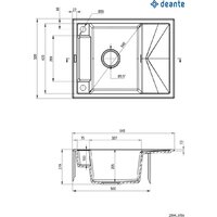 Кухонная мойка Deante ZRM_T11A - Превью изображения №2 — Интернет-магазин Time-Shop