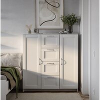 Тумба Mio Tesoro Сириус 2 двери и 4 ящика 117x123 2.02.03.350.1 (белый) - Превью изображения №4 — Интернет-магазин Time-Shop