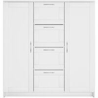 Тумба Mio Tesoro Сириус 2 двери и 4 ящика 117x123 2.02.03.350.1 (белый) - Превью изображения №3 — Интернет-магазин Time-Shop