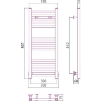 Полотенцесушитель Сунержа Модус 800x300 00-0250-8030 - Превью изображения №3 — Интернет-магазин Time-Shop