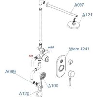Душевая система  Wasserkraft A16421 - Превью изображения №6 — Интернет-магазин Time-Shop