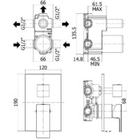 Смеситель Paffoni Elle EL019NO/M - Превью изображения №2 — Интернет-магазин Time-Shop
