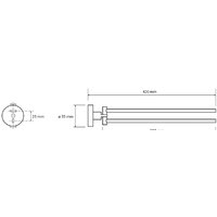 Держатель для полотенца Bemeta Brilo 161204190 - Превью изображения №2 — Интернет-магазин Time-Shop