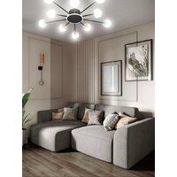 Припотолочная люстра Aitin Pro L73058/10C (черный/хром) - Превью изображения №2 — Интернет-магазин Time-Shop