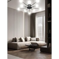 Припотолочная люстра Aitin Pro L73058/10C (черный/хром) - Превью изображения №5 — Интернет-магазин Time-Shop