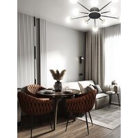 Припотолочная люстра Aitin Pro L73058/10C (черный/хром) - Превью изображения №3 — Интернет-магазин Time-Shop