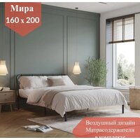 Кровать Домаклево Мира 160x200 (черный) - Превью изображения №6 — Интернет-магазин Time-Shop