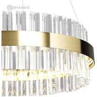 Подвесная люстра Estares Sofia 100W R-APP-500x1000-Gold/Clear-220-IP20_Ч - Превью изображения №2 — Интернет-магазин Time-Shop