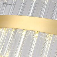 Подвесная люстра Estares Sofia 100W R-APP-500x1000-Gold/Clear-220-IP20_Ч - Превью изображения №3 — Интернет-магазин Time-Shop