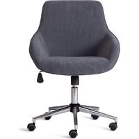 Офисное кресло TetChair Dublin хром/вельвет (графит) - Превью изображения №9 — Интернет-магазин Time-Shop