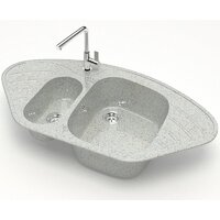 Кухонная мойка MARRBAXX Карельский камень модель 23/Q10 F023Q010 (серый/светло-серый) - Превью изображения №2 — Интернет-магазин Time-Shop