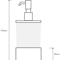 Дозатор для жидкого мыла Bemeta Plaza 140109161 - Превью изображения №2 — Интернет-магазин Time-Shop