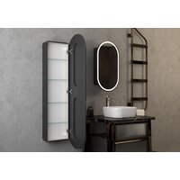  Континент Шкаф с зеркалом Elmage Black Led 45x80 - Превью изображения №27 — Интернет-магазин Time-Shop