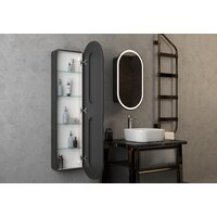  Континент Шкаф с зеркалом Elmage Black Led 45x80 - Превью изображения №28 — Интернет-магазин Time-Shop