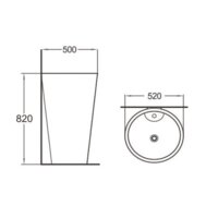 Умывальник SantiLine SL-4005MB - Превью изображения №2 — Интернет-магазин Time-Shop