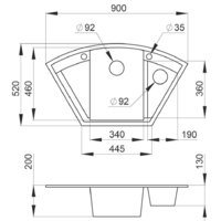 Кухонная мойка Granula GR-9001 (арктик) - Превью изображения №2 — Интернет-магазин Time-Shop
