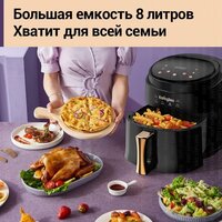 Аэрогриль (аэрофритюрница) KaringBee JD689 (черный) - Превью изображения №8 — Интернет-магазин Time-Shop