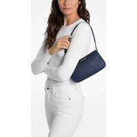 Женская сумка Michael Kors Jet Set Medium Saffiano Leather Pochette (Navy) - Превью изображения №4 — Интернет-магазин Time-Shop