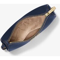 Женская сумка Michael Kors Jet Set Medium Saffiano Leather Pochette (Navy) - Превью изображения №3 — Интернет-магазин Time-Shop