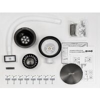 Кухонная мойка ZorG ZRN 5080 Premium L PVD Gunblack - Превью изображения №10 — Интернет-магазин Time-Shop