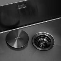 Кухонная мойка ZorG ZRN 5080 Premium L PVD Gunblack - Превью изображения №6 — Интернет-магазин Time-Shop