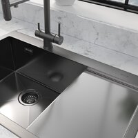 Кухонная мойка ZorG ZRN 5080 Premium L PVD Gunblack - Превью изображения №3 — Интернет-магазин Time-Shop