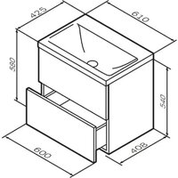  AM.PM Тумба с умывальником Gem M90-FHX0602HF-WCC0602WG - Превью изображения №12 — Интернет-магазин Time-Shop