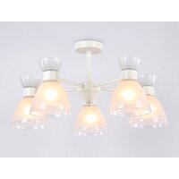 Припотолочная люстра Ambrella light TR3179/5 WH (белый) - Превью изображения №3 — Интернет-магазин Time-Shop