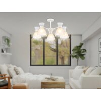 Припотолочная люстра Ambrella light TR3179/5 WH (белый) - Превью изображения №6 — Интернет-магазин Time-Shop