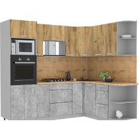 Интерлиния Мила Лайт 1.68x2.4 правая (дуб золотой/бетон/дуб бунратти)