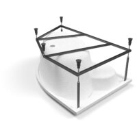 Ванна Cersanit Kaliope 153x100 L (с ножками и экраном) - Превью изображения №3 — Интернет-магазин Time-Shop