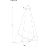 Подвесная люстра Arte Lamp Meridiana A2198SP-2BK - Превью изображения №3 — Интернет-магазин Time-Shop