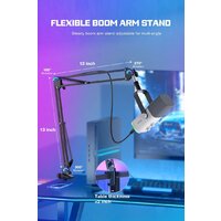 Проводной микрофон FIFINE AM8T (белый) - Превью изображения №10 — Интернет-магазин Time-Shop