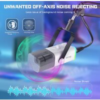 Проводной микрофон FIFINE AM8T (белый) - Превью изображения №4 — Интернет-магазин Time-Shop