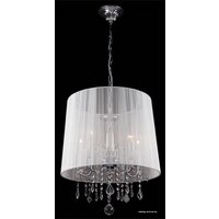 Подвесная люстра Евросвет 2045/5 хром/белый - Превью изображения №3 — Интернет-магазин Time-Shop