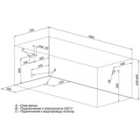Ванна Aquanet Viola 180x75 (с каркасом) - Превью изображения №2 — Интернет-магазин Time-Shop