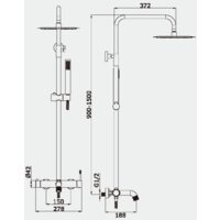 Душевая система  Vieir V403562-F - Превью изображения №2 — Интернет-магазин Time-Shop