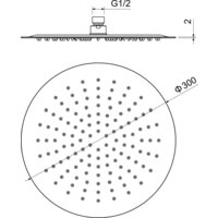 Верхний душ Aquatek AQ2075BG (золото) - Превью изображения №9 — Интернет-магазин Time-Shop